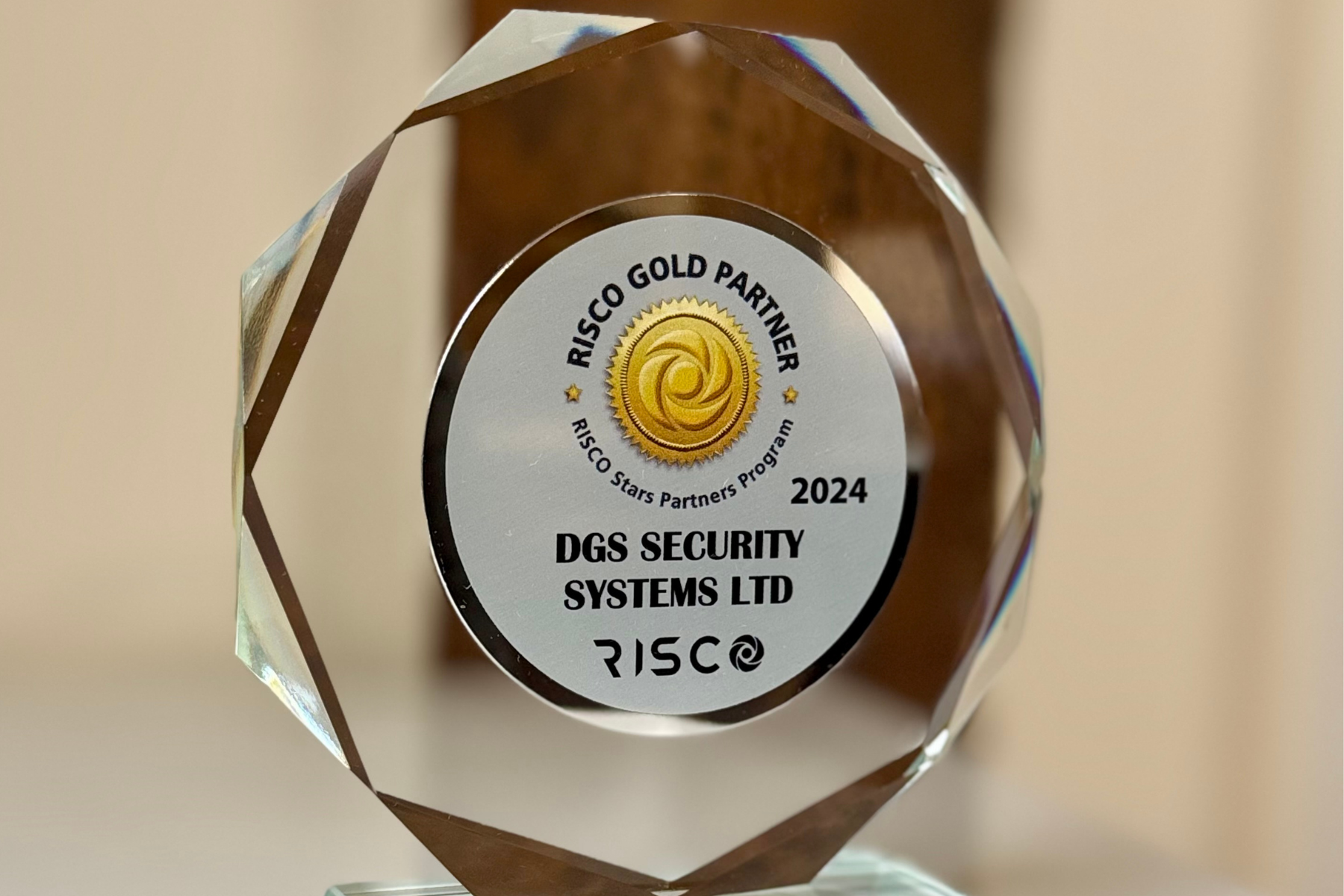 DGS Security RISCO Gold Partner Award 2024